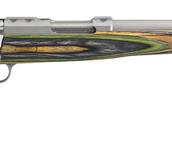 Ruger 7226 77/22  22 Hornet 6+1 18.50" Threaded Barrel, Matte Stainless Steel, Integral Scope Mount On A Solid Steel Receiver, Green Mountain Laminate Stock