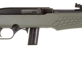 Rossi RS22L1811OD RS22  Semi-Auto 22 LR Caliber with 10+1 Capacity, 18" Barrel, Matte Black Metal Finish & Monte Carlo OD Green Synthetic Stock Right Hand (Full Size)
