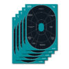 Girls With Guns 15283 Splash Self-Adhesive Paper Black/Teal 12"x18" Oval 5 Pack 1 122479