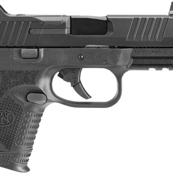 FN 66100783 509CT  Compact 9mm Luger 10+1, 4.32" Black Steel Threaded Barrel, Black PVD Optic Cut/Serrated Stainless Steel Slide, Black Polymer Frame w/Picatinny Rail, Ambidextrous