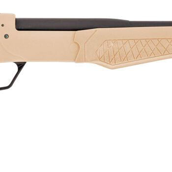 Rossi SSP1TAN Tuffy Single Shot Youth 410 Gauge Break Open 3" 1rd 18.50" Matte Black Barrel, Matte Black Steel Receiver, Tan Synthetic Thumbhole Stock w/Shell Holder, Right Hand