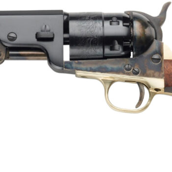 Pietta PF51CH44512 1851 Navy Yank Sheriff 44 Cal 6 Shot 4.88" Blued Octagonal Steel Barrel & Cylinder, Color Case Hardened Frame, Walnut Grip
