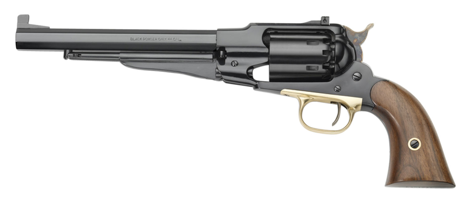 Pietta PF58STT448 1858 Remington Target Model 44 Cal 6rd 8" Blued Octagonal Steel Barrel, Cylinder & Frame, Walnut Grip, Brass Trigger Guard 3 Pietta PF58STT448 1858 Remington Target Model 44 Cal 6rd 8" Blued Octagonal Steel Barrel, Cylinder & Frame, Walnut Grip, Brass Trigger Guard