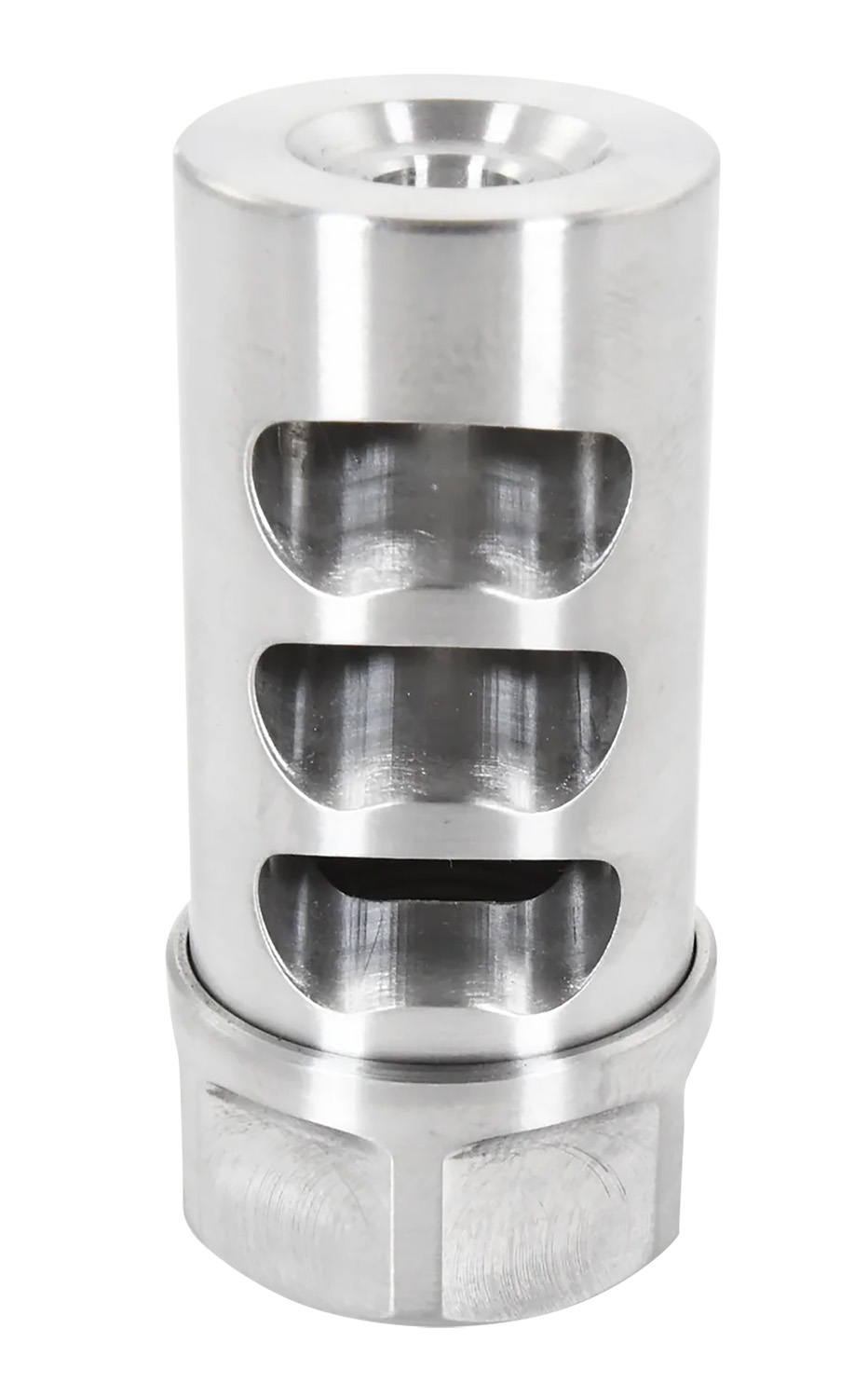American Precision Arms G2L5830S Gen 2 Little Bastard Self Timing Brake Stainless Steel with 5/8"-24 tpi Threads, 2.22" OAL & 1" Diameter for 30 Cal Rifle 3 American Precision Arms G2L5830S Gen 2 Little Bastard Self Timing Brake Stainless Steel with 5/8"-24 tpi Threads, 2.22" OAL & 1" Diameter for 30 Cal Rifle