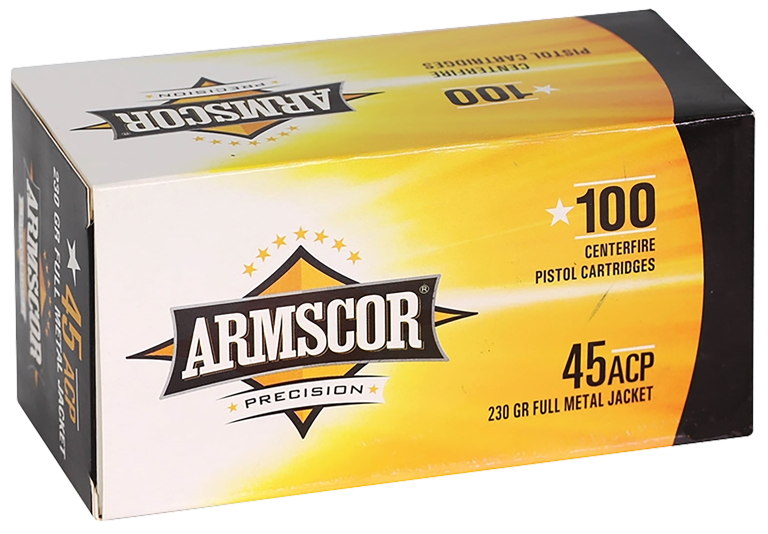 Armscor 50443 Precision Value Pack 45ACP 230gr Full Metal Jacket 100 Per Box/12 Case 3 Armscor 50443 Precision Value Pack 45ACP 230gr Full Metal Jacket 100 Per Box/12 Case