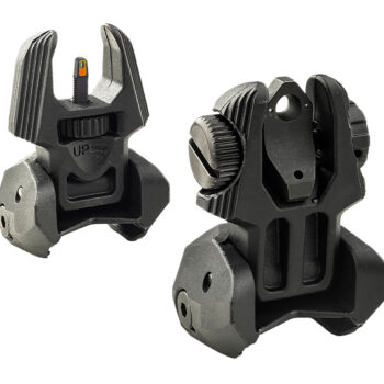 Meprolight USA 403220 FRBS Sight Set Black AR-15 Flip Up Orange Tritium Front/Green Tritium Rear
