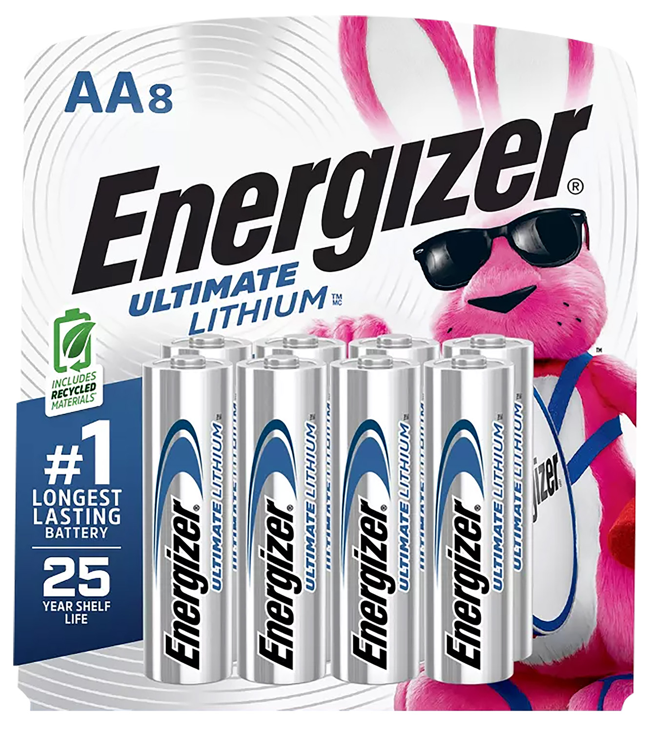 Energizer L91SBP8H3 AA Ultimate Lithium Silver 1.5V Lithium, Qty (8) Single Pack 3 Energizer L91SBP8H3 AA Ultimate Lithium Silver 1.5V Lithium, Qty (8) Single Pack