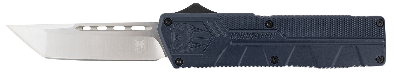 CobraTec Knives NYCTLWTNS Lightweight 3.25" OTF Tanto Plain D2 Steel Blade/NYPD Blue Aluminum Handle Includes Pocket Clip 3 CobraTec Knives NYCTLWTNS Lightweight 3.25" OTF Tanto Plain D2 Steel Blade/NYPD Blue Aluminum Handle Includes Pocket Clip
