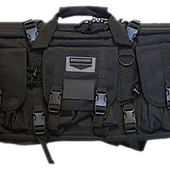 Birchwood Casey RBG36 Single Gun Case  36" Black 600D Polyester w/ Padded Straps/3 Large Storage Pockets & Dual Zippered Storage