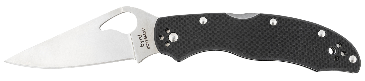 Spyderco BY01GP2 Byrd Harrier 2 3.39" Folding Clip Point Plain 8Cr13MoV SS Blade Black Textured G10 Handle Includes Pocket Clip 3 Spyderco BY01GP2 Byrd Harrier 2 3.39" Folding Clip Point Plain 8Cr13MoV SS Blade Black Textured G10 Handle Includes Pocket Clip