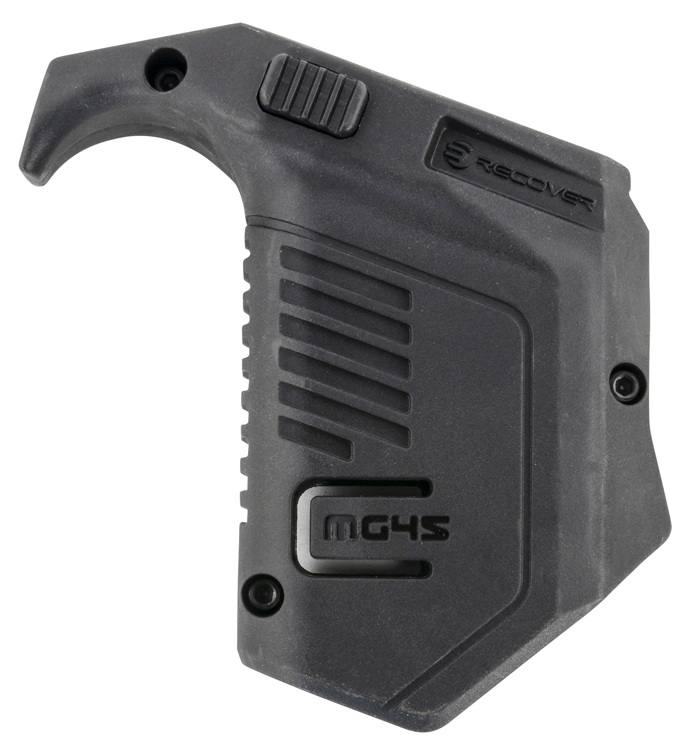 Recover Tactical MG4501 Angled Mag Pouch Double Stack, Black Polymer, 45 ACP/10mm Auto, Compatible w/ Glock 3 Recover Tactical MG4501 Angled Mag Pouch Double Stack, Black Polymer, 45 ACP/10mm Auto, Compatible w/ Glock