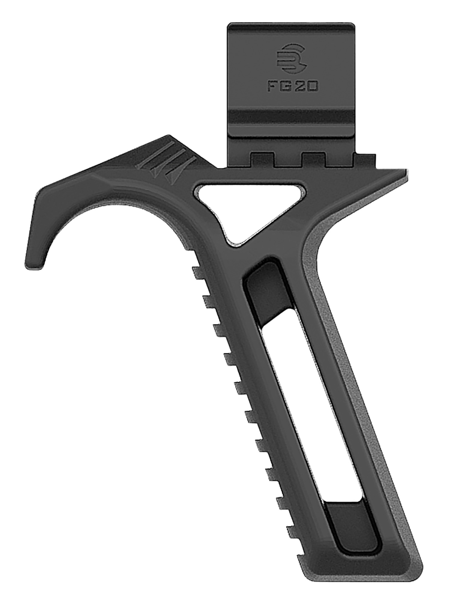 Recover Tactical FG2001 FG20 Black Polymer Angled Grip compatible with 20/20N, 20/21, 20/22 & 20/80 Stabilizers 3 Recover Tactical FG2001 FG20 Black Polymer Angled Grip compatible with 20/20N, 20/21, 20/22 & 20/80 Stabilizers