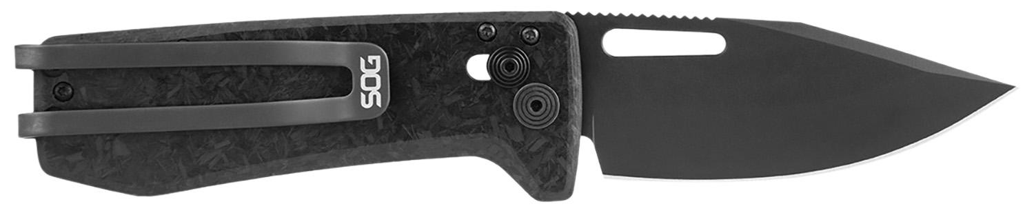 S.O.G SOG12630557 Ultra XR XHP 2.80" Folding Plain Black Satin TiCN Cryo CTS XHP Blade/ Black Carbon Fiber Handle Includes Pocket Clip 3 S.O.G SOG12630557 Ultra XR XHP 2.80" Folding Plain Black Satin TiCN Cryo CTS XHP Blade/ Black Carbon Fiber Handle Includes Pocket Clip