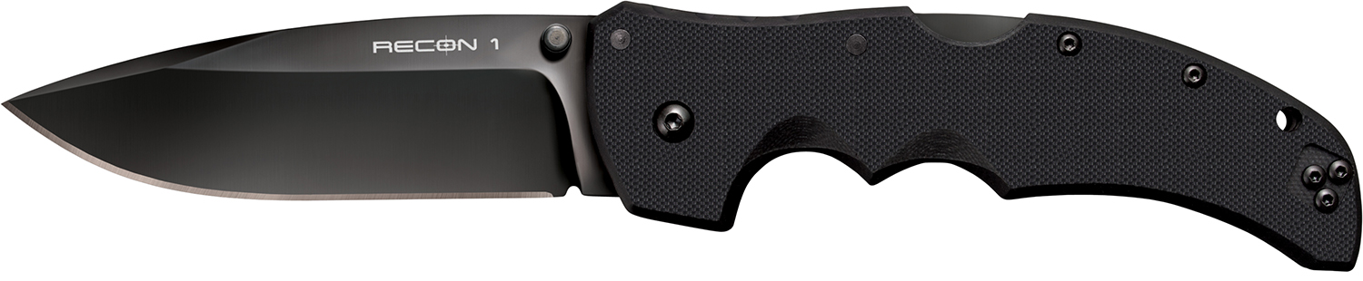 Cold Steel CS27BS Recon 1 4" Folding Spear Point Plain DLC Coated American S35VN Blade/Black G10 Handle Includes Pocket Clip 3 Cold Steel CS27BS Recon 1 4" Folding Spear Point Plain DLC Coated American S35VN Blade/Black G10 Handle Includes Pocket Clip