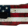 Templar Knife MAUS321 Premium LW US Flag Slim 3.25" OTF Drop Point Plain Black Oxide Stonewashed D2 Steel Blade, 5" US Flag Aluminum Handle 2 145744