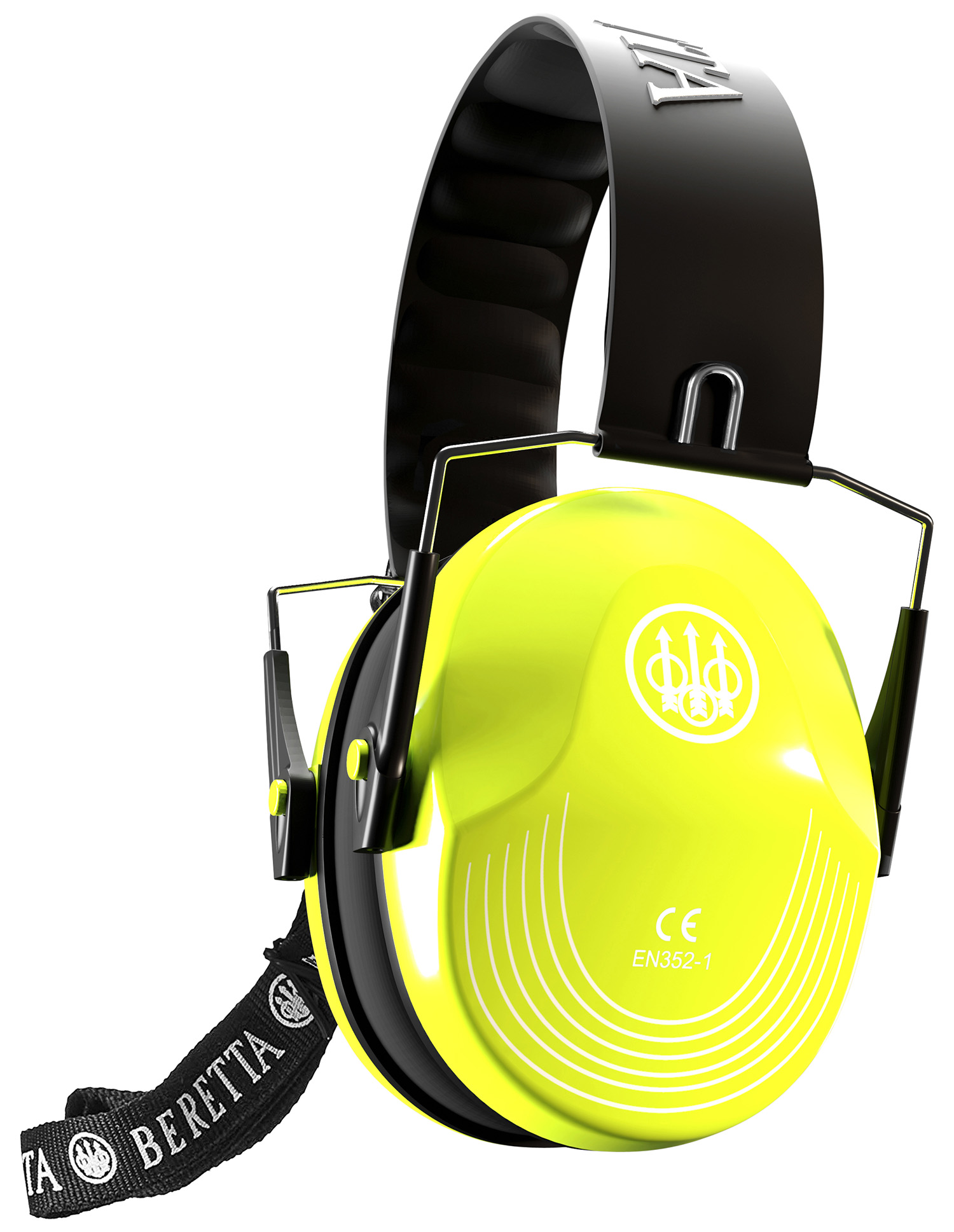 Beretta USA CF1000000202FF Safety Pro Muff 25 dB Florescent Yellow/Black 3 Beretta USA CF1000000202FF Safety Pro Muff 25 dB Florescent Yellow/Black