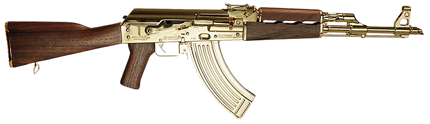 Zastava Arms Usa ZR7762WMGL ZPAPM70 7.62x39mm 16.25" 30+1, 24K Gold Plated Barrel/Rec, Walnut Stock & Grip, Gold Mag Included 3 Zastava Arms Usa ZR7762WMGL ZPAPM70 7.62x39mm 16.25" 30+1, 24K Gold Plated Barrel/Rec, Walnut Stock & Grip, Gold Mag Included