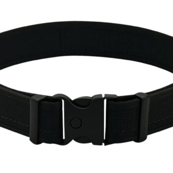 Uncle Mikes-leather(1791) BLTUM40/44MBL Gun Belt  Matte Black Leather 40/44 1.50" Wide Buckle Closure