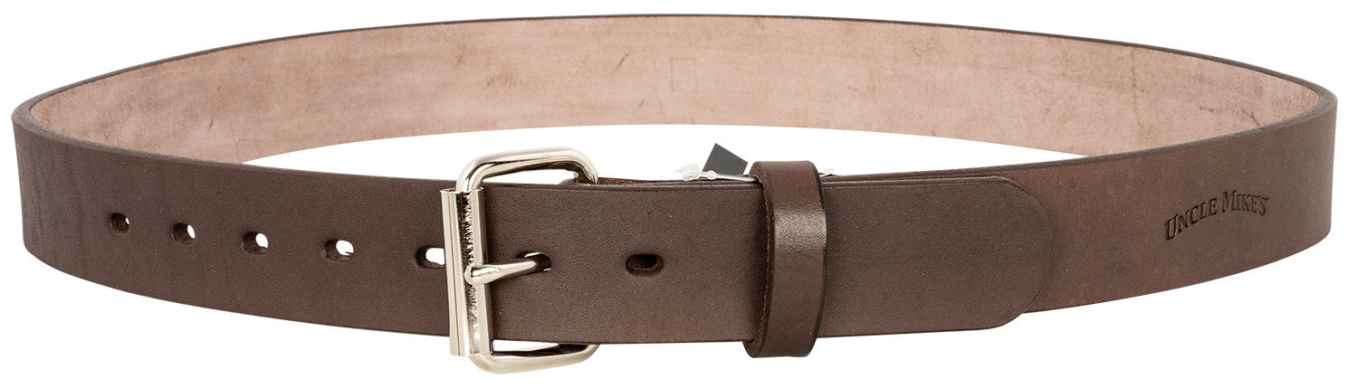 Uncle Mikes-leather(1791) BLTUM46/50DBR Gun Belt Dark Brown Leather, Belt Size 46/50, 1.50" Wide 3 Uncle Mikes-leather(1791) BLTUM46/50DBR Gun Belt Dark Brown Leather, Belt Size 46/50, 1.50" Wide