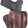 1791 Gunleather ORBH21VTGR BH2.1 Optic Ready OWB Size 2.1 Vintage Leather Belt Slide Fits S&W M&P Shield/Glock 17/Springfield XD9 Right Hand 2 151481