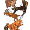 Umarex 2218076 Paper Targets Animals, Hanging Heavy Paper, Air Rifle Multi-Color 100 1 15315