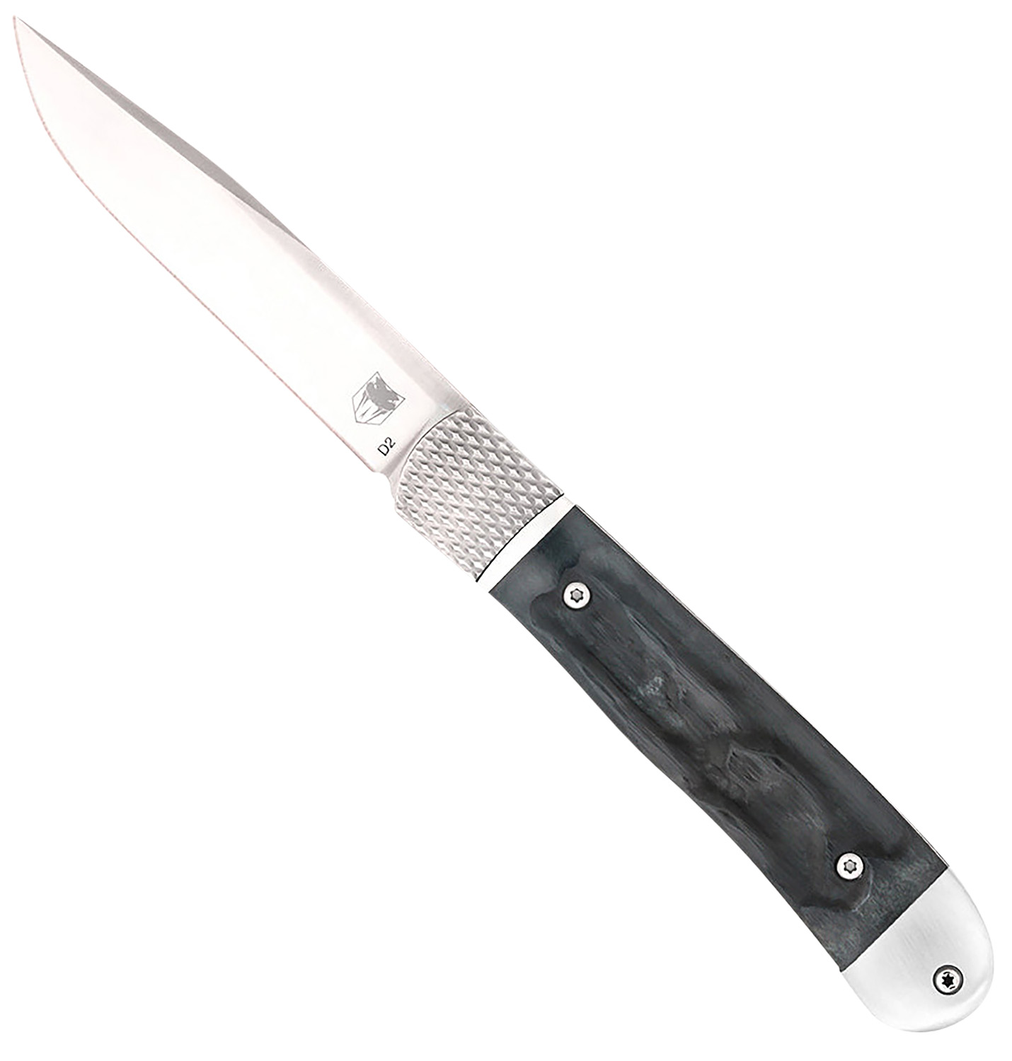 CobraTec Knives CTTHRBLK Trapper Hidden Release 3.12" OTS Drop Point Plain Satin D2 Steel Blade, 4.25" Black Bone Scales Handle 3 CobraTec Knives CTTHRBLK Trapper Hidden Release 3.12" OTS Drop Point Plain Satin D2 Steel Blade, 4.25" Black Bone Scales Handle