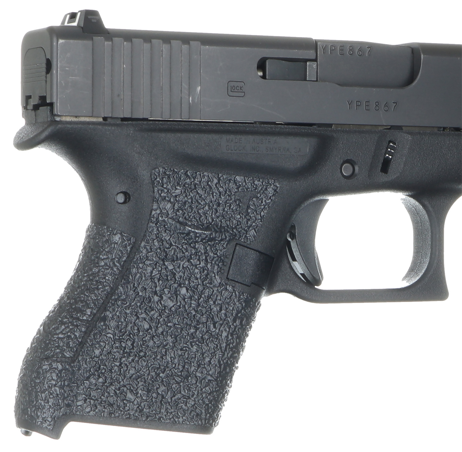 Talon Grips EV04R Adhesive Grip Textured Black Rubber, Fits Glock 42/43 3 Talon Grips EV04R Adhesive Grip Textured Black Rubber, Fits Glock 42/43