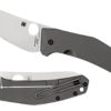 Spyderco C211TIP SpydieChef Salt 3.32" Folding Plain LC200N Blade Satin Titanium Handle Includes Pocket Clip 2 158075
