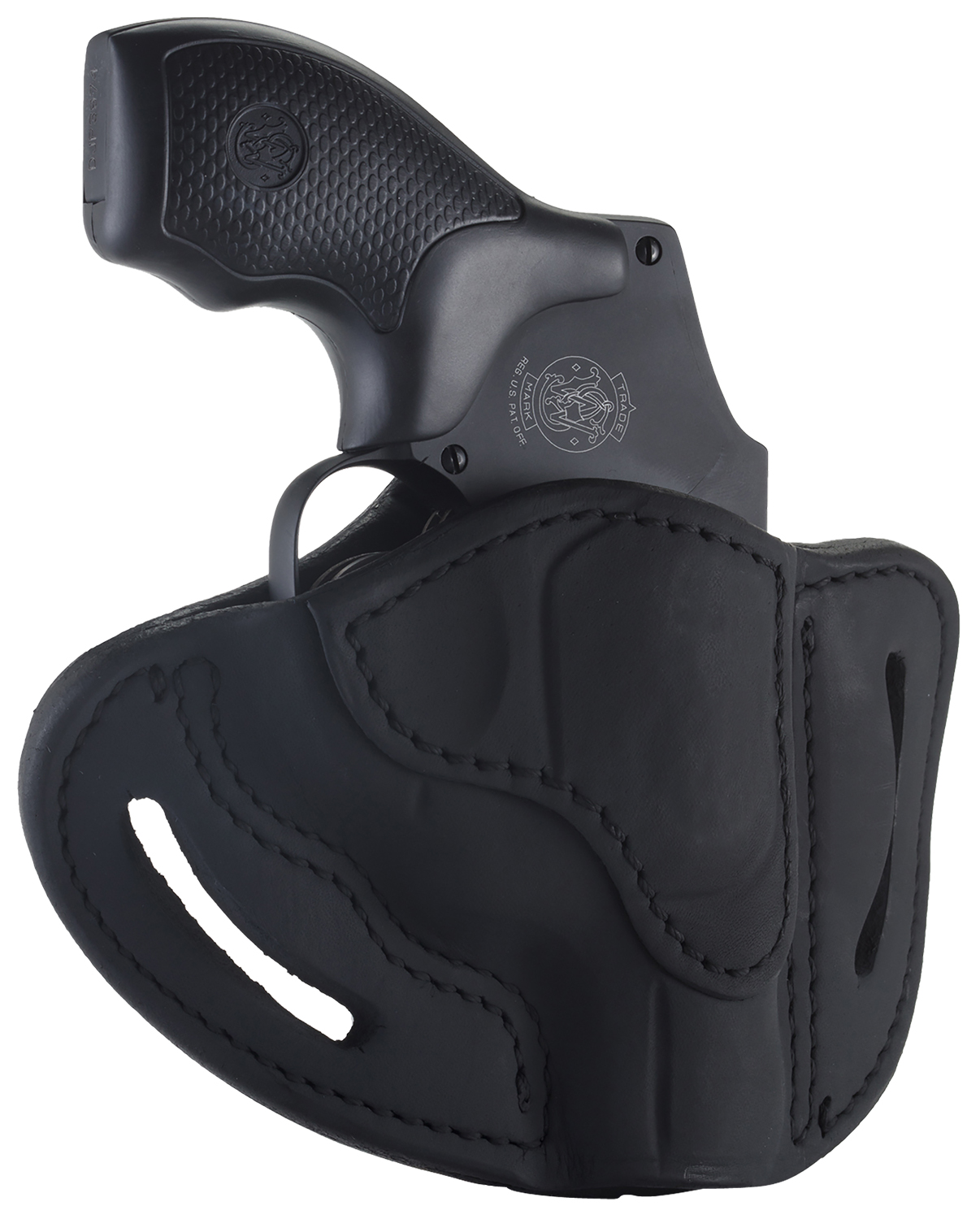 1791 Gunleather RVHX1SBLR RVHX-1 OWB Size 01 Stealth Black Leather Belt Slide, J-Frame, Right Hand 3 1791 Gunleather RVHX1SBLR RVHX-1 OWB Size 01 Stealth Black Leather Belt Slide, J-Frame, Right Hand