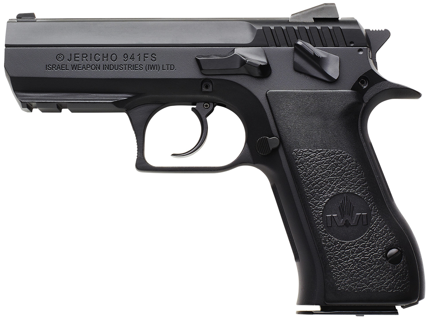 IWI US J941FS910ORP Jericho 941 Mid-Size Frame 9mm Luger 10+1 3.80" Black Chrome Lined Steel Barrel, Black Serrated Steel Slide & Frame w/Beavertail & Picatinny Rail, Black Textured Grips 3 IWI US J941FS910ORP Jericho 941 Mid-Size Frame 9mm Luger 10+1 3.80" Black Chrome Lined Steel Barrel, Black Serrated Steel Slide & Frame w/Beavertail & Picatinny Rail, Black Textured Grips