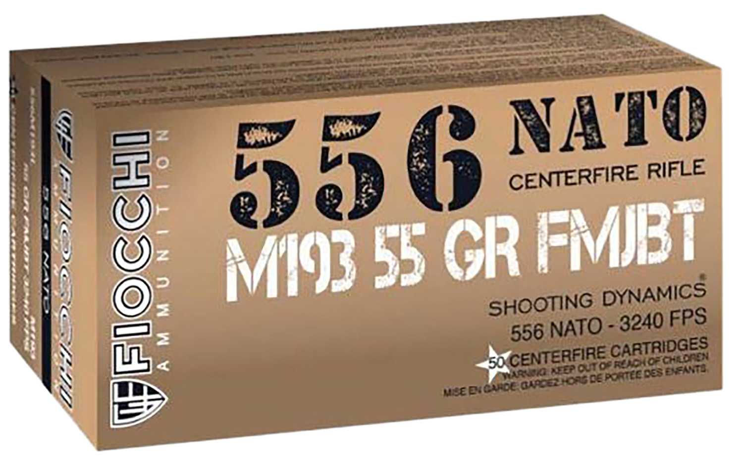 Fiocchi 556M193L 5.56NATO 55gr Full Metal Jacket Boat Tail 50 Per Box/20 Case 2 Fiocchi 556M193L 5.56NATO 55gr Full Metal Jacket Boat Tail 50 Per Box/20 Case