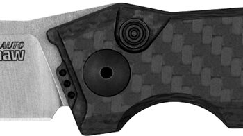 Kershaw 7900CF Launch 7 EDC 3.75" Automatic Clip Point Plain Satin CPM MagnaCut Steel Blade, Black Aluminum/Carbon Fiber Handle