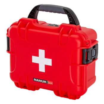 Nanuk 904S000RDPA0FSA01 First Aid Case  Waterproof Red NK-7 Resin