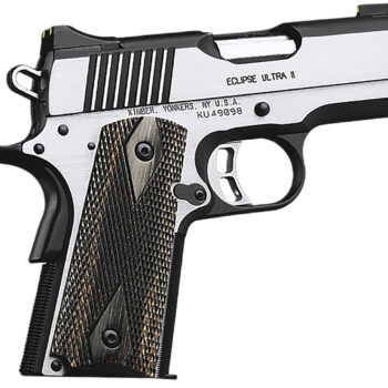 Kimber Mfg.,inc 3200042CA Eclipse Ultra II (CA) 45 ACP 7+1 3" Stainless Steel Slide Brush Polished Front Strap Checkering Laminated Gray/Black Double Diamond Grip