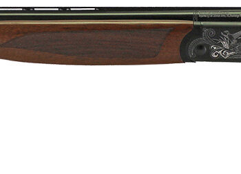 Iver Johnson Arms IJ60020 IJ600  20 Gauge Break Open 3" 2rd 28" Over/Under Vent Rib Barrel, Matte Black Chromed w/Engraving Steel Receiver, Fixed Walnut Checkered Wood Stock & Forend