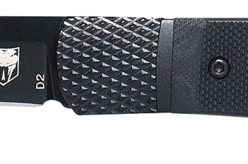 CobraTec Knives CTTHRG10BKO Trapper  Small 3.13" Folding Plain 154CM SS Blade, 4.25" Black G10 Handle