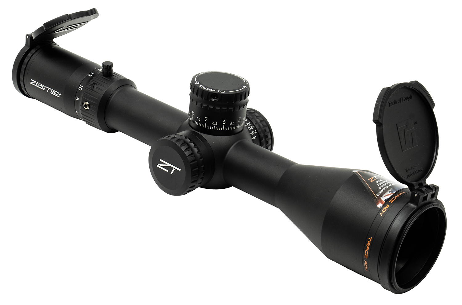 Zero Tech Optics TR5306FT3-IR Trace Advanced Black 5-30x 56mm 34mm Tube Illuminated RMG 2 FFP Reticle 3 Zero Tech Optics TR5306FT3-IR Trace Advanced Black 5-30x 56mm 34mm Tube Illuminated RMG 2 FFP Reticle