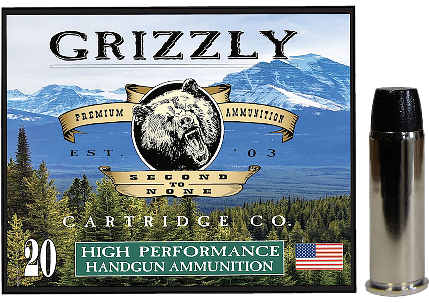Grizzly Ammo GC44M9 44RemMag 260gr Wide Flat Nose Gas Check 20 Per Box/10 Case 3 Grizzly Ammo GC44M9 44RemMag 260gr Wide Flat Nose Gas Check 20 Per Box/10 Case