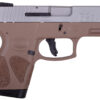 Taurus 1-G2S939B G2S Compact Frame 9mm Luger 7+1 3.26" Matte Stainless Steel Barrel, Black Stainless Steel Serrated Slide, Brown Polymer Frame w/Accessory Rail, Black Polymer Grip 2 182560