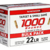 Winchester Ammo 22LR1KHP 22LR 36gr Plated Hollow Point 1000 Per Box/2 Case 2 183458