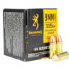 Browning Ammo B1918000939mm Luger 115gr Full Metal Jacket 50 Per Box/20 Case 1 184065