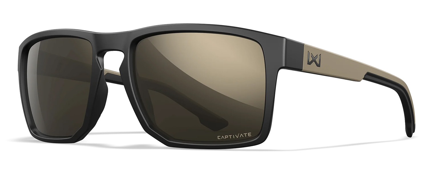 Wiley X AC6FND04 Founder Tungsten Mirror Lens Polycarbonate Matte Black w/ Tan Frame Frame 3 Wiley X AC6FND04 Founder Tungsten Mirror Lens Polycarbonate Matte Black w/ Tan Frame Frame