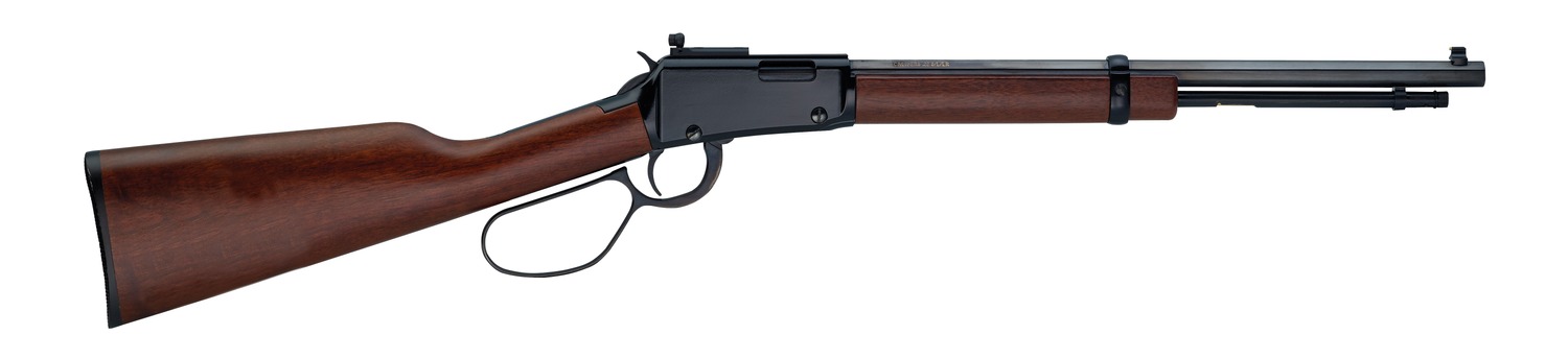 Henry H001TRP22M Tracker Carbine 22 WMR 10+1 16.50" Blued Octagon Barrel, Black Aluminum Grooved Receiver, American Walnut Straight Grip Stock 3 Henry H001TRP22M Tracker Carbine 22 WMR 10+1 16.50" Blued Octagon Barrel, Black Aluminum Grooved Receiver, American Walnut Straight Grip Stock