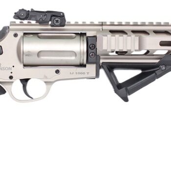 Iver Johnson Arms IJ1000TSN IJ1000  410 Gauge 5rd 18" Satin Nickel Barrel, Satin Nickel Receiver w/Picatinny Rail, Black Fixed Stock