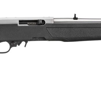 Ruger 32006 10/22  22 LR 10+1 18.50" Satin Stainless Steel Barrel & Drilled & Tapped Receiver, Black Fixed w/M-LOK Polymer Stock
