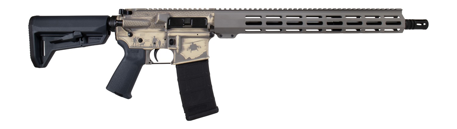 Shark Coast Tactical 300-111-1000-27 Military 5.56 NATO 30+1 16" Black Melonite Threaded Barrel 2-Tone FDE Cerakote Aluminum Receiver w/Picatinny Rail, M-LOK Handguard, Magpul MOE SL Black Polymer Sto 2 Shark Coast Tactical 300-111-1000-27 Military 5.56 NATO 30+1 16" Black Melonite Threaded Barrel 2-Tone FDE Cerakote Aluminum Receiver w/Picatinny Rail, M-LOK Handguard, Magpul MOE SL Black Polymer Sto