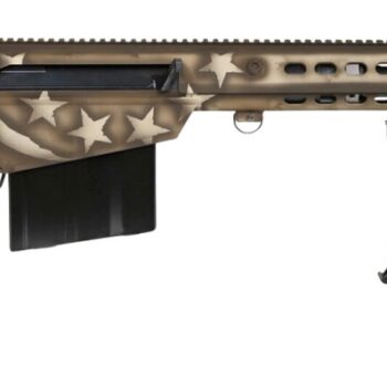 Barrett 20153 M107A1 America 250 50 BMG 10+1 Black Fluted Barrel, Receiver w/Picatinny Rail, QD BiPod Forend, M-LOK Handguard, Black Polymer Grip