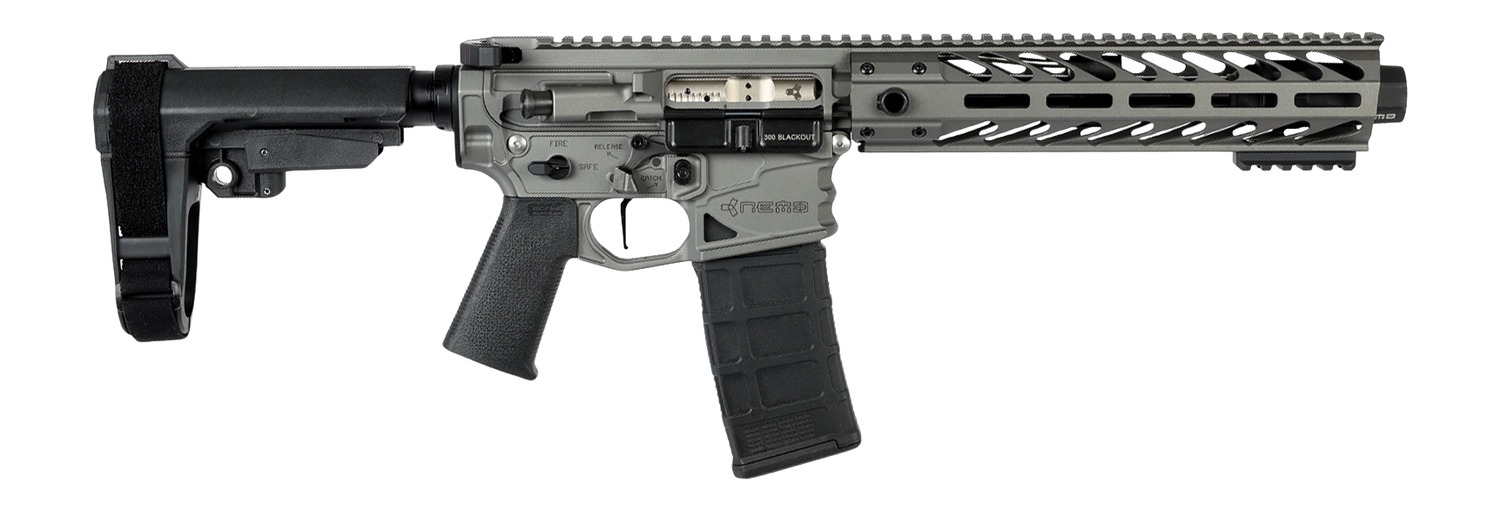 Nemo Arms BL-300-8P Battle-Light 300 Blackout 30+1 8" Black Threaded Barrel, Tungsten Anodized Aluminum Receiver w/Picatinny Rail, M-LOK Handguard, Black Polymer SB Tactical SBA3 Brace, Magpul MOE Gr 3 Nemo Arms BL-300-8P Battle-Light 300 Blackout 30+1 8" Black Threaded Barrel, Tungsten Anodized Aluminum Receiver w/Picatinny Rail, M-LOK Handguard, Black Polymer SB Tactical SBA3 Brace, Magpul MOE Gr
