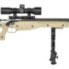 Crickett KSA2143 My First Rifle CPR 22 LR 1rd 16.13" Carbon Fiber Threaded Barrel, Picatinny Rail Receiver, Adj Bipod Forend, Tan w/Black Webbing Thumbhole 1 196314