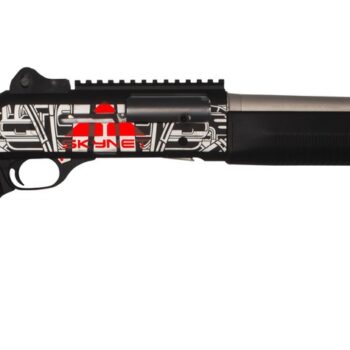 MAC 21000154AA1 1014 Judgement Day 12 Gauge Semi-Auto 3" 5+1 18.50" Anodized Steel Barrel, Black/Gray Anodized Receiver w/Red "SKYNET" & Picatinny Rail, Synthetic Stock, Black Polymer Grip